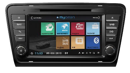 Магнитола MyDean 2279 Skoda Octavia (2013-) Магнитола MyDean 2279 Skoda Octavia (2013-)