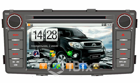 Магнитола iBix Toyota Hilux Магнитола iBix Toyota Hilux