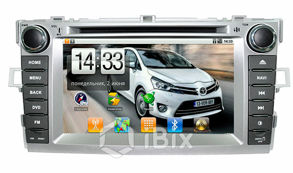 Магнитола iBix Toyota Verso Магнитола iBix Toyota Verso